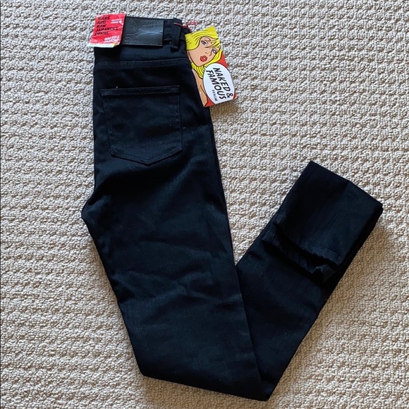 Naked & Famous Denim Black Skinny Jeans - Picture 1 of 1